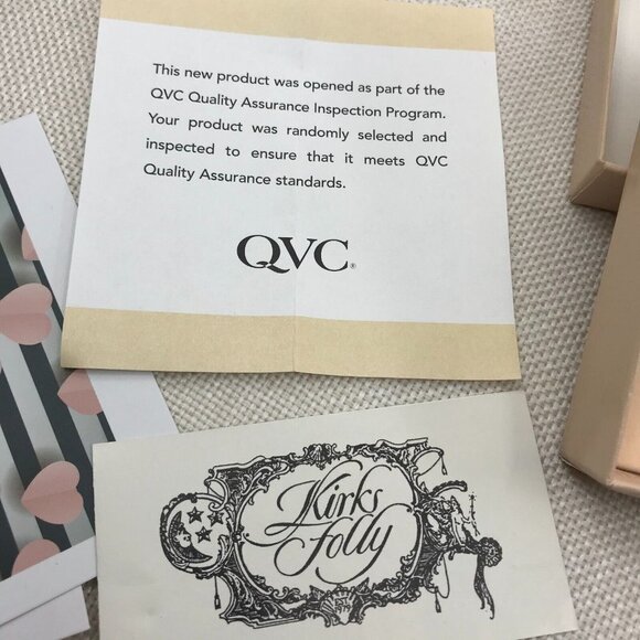 Authentic Kirks Folly Simulated Diamond 925 Sterling Silver Dangle Earrings - Picture 5 of 8